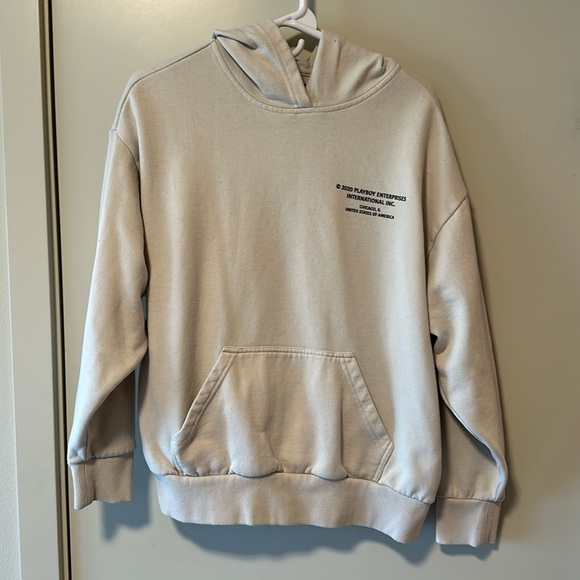 PLAYBOY Tops - Playboy cream hoodie